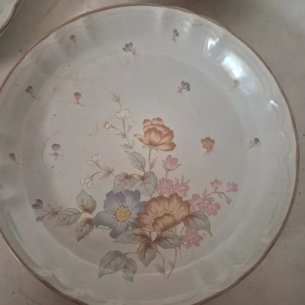 3 Mikasa Country Classics 7½ inch Wild Blossoms Salad Plates